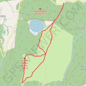 Itinéraire Hiking, distance, dénivelé, altitude, carte, profil, trace GPS