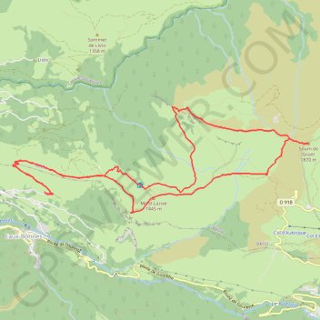 Itinéraire Andreyt - Grum - Lazive - Aas (Circuit Montagne Verte), distance, dénivelé, altitude, carte, profil, trace GPS