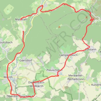 Itinéraire Col du Pfaffenschlick, distance, dénivelé, altitude, carte, profil, trace GPS