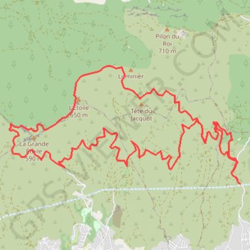 Itinéraire La Grande Étoile - Le Logis Neuf, distance, dénivelé, altitude, carte, profil, trace GPS