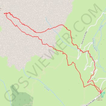 Itinéraire Vers le Rissiou, distance, dénivelé, altitude, carte, profil, trace GPS