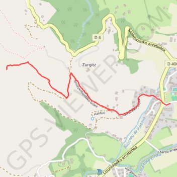 Itinéraire Le menhir de Gaztenbakarre depuis le village de Sare, distance, dénivelé, altitude, carte, profil, trace GPS