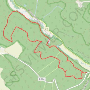 Itinéraire Val-Suzon, distance, dénivelé, altitude, carte, profil, trace GPS