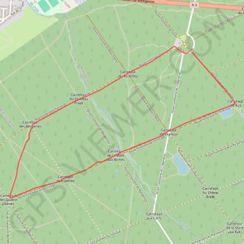 Itinéraire Petite balade en forêt de Sénart, distance, dénivelé, altitude, carte, profil, trace GPS