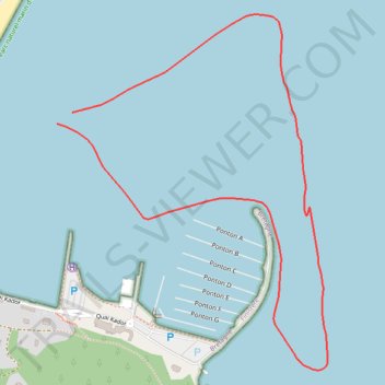 Itinéraire Prone paddle le matin, distance, dénivelé, altitude, carte, profil, trace GPS