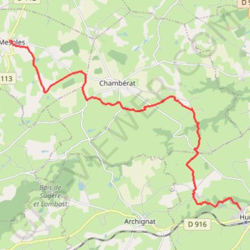 Itinéraire Sur les pas des Maîtres Sonneurs, distance, dénivelé, altitude, carte, profil, trace GPS