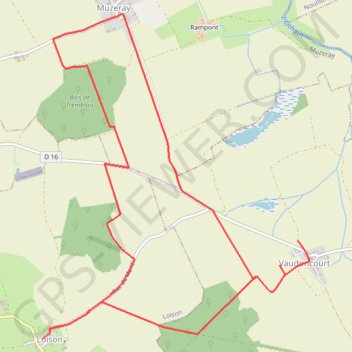 Itinéraire Chemin de Forbeuvillers - Loison, distance, dénivelé, altitude, carte, profil, trace GPS