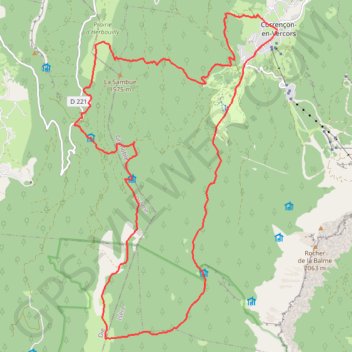 Itinéraire Rando Herbouilly - Correncon - Herbouilly, distance, dénivelé, altitude, carte, profil, trace GPS