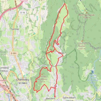 Itinéraire Les Monts - Malpassant, distance, dénivelé, altitude, carte, profil, trace GPS