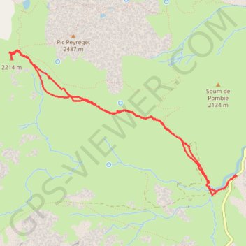 Itinéraire Vallée d'Ossau cirque d'Anéou du parking de l'Araille au col de l'Iou, distance, dénivelé, altitude, carte, profil, trace GPS