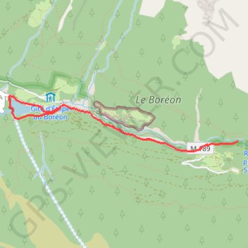 Itinéraire G4 BOREON, distance, dénivelé, altitude, carte, profil, trace GPS