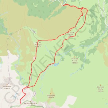 Itinéraire Lac d'aygue rouye, col d'arizes, distance, dénivelé, altitude, carte, profil, trace GPS