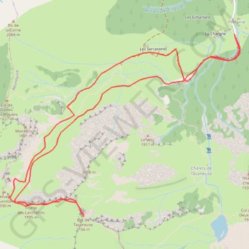 Itinéraire Roc de Tavaneuse, distance, dénivelé, altitude, carte, profil, trace GPS