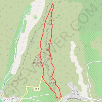 Itinéraire La Serre, distance, dénivelé, altitude, carte, profil, trace GPS
