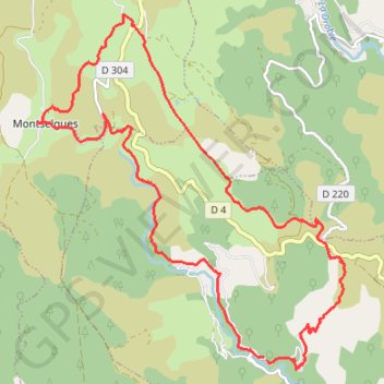 Itinéraire De Thines à Montselgues, distance, dénivelé, altitude, carte, profil, trace GPS