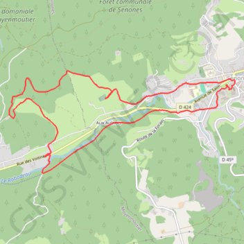 Itinéraire Les Voitines, distance, dénivelé, altitude, carte, profil, trace GPS