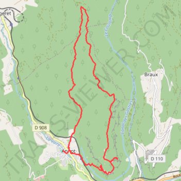 Itinéraire 2025 06 06 - gres d'Annot sams, distance, dénivelé, altitude, carte, profil, trace GPS