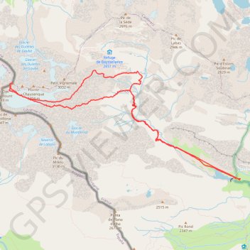Itinéraire Vignemale par ossoue, distance, dénivelé, altitude, carte, profil, trace GPS