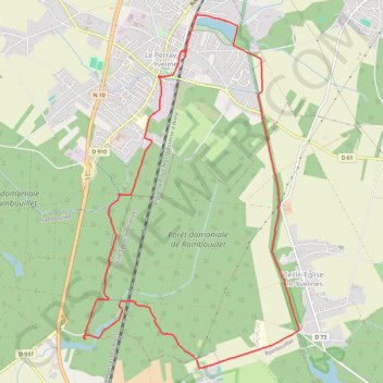 Itinéraire Boucle de autour du Perray-en-Yvelines (78), distance, dénivelé, altitude, carte, profil, trace GPS
