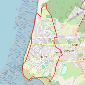 Itinéraire Sentier de la Baie d'Authie - Berck-sur-Mer, distance, dénivelé, altitude, carte, profil, trace GPS