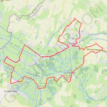 Itinéraire 20 km maraichine VTT 2017, distance, dénivelé, altitude, carte, profil, trace GPS