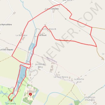 Itinéraire Parcours 1 - 5kms, distance, dénivelé, altitude, carte, profil, trace GPS