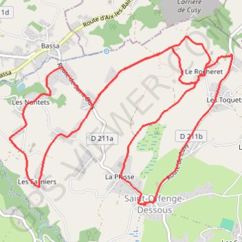 Itinéraire Balade a Saint Off, distance, dénivelé, altitude, carte, profil, trace GPS