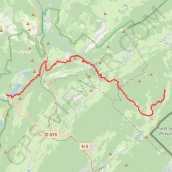 Itinéraire Le Frasnois - Chapelle-des-Bois par la Combe des Cives, distance, dénivelé, altitude, carte, profil, trace GPS