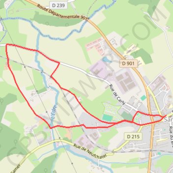 Itinéraire La Quevalerie la Vienne - Samer, distance, dénivelé, altitude, carte, profil, trace GPS