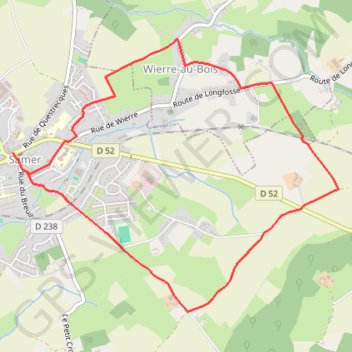 Itinéraire Le Bas Blaisel - Samer, distance, dénivelé, altitude, carte, profil, trace GPS