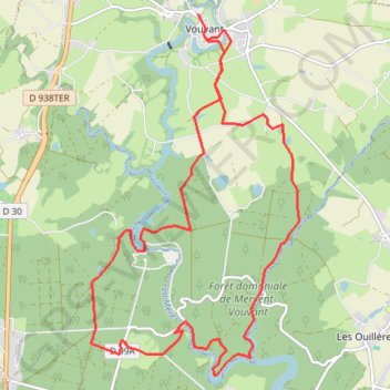 Itinéraire PETIT TOUR DE MELUSINE, distance, dénivelé, altitude, carte, profil, trace GPS