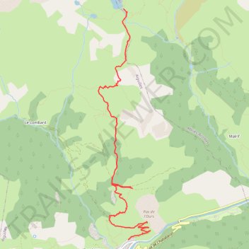 Itinéraire J4 Lac Lacroix, distance, dénivelé, altitude, carte, profil, trace GPS