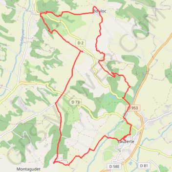 Itinéraire Moulin du quercy blanc, distance, dénivelé, altitude, carte, profil, trace GPS