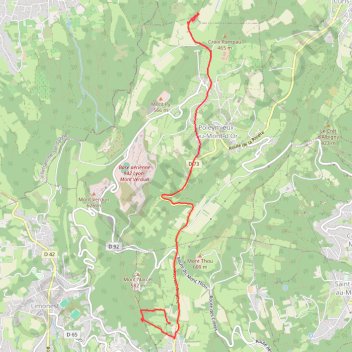 Itinéraire Circuit des cabornes, distance, dénivelé, altitude, carte, profil, trace GPS