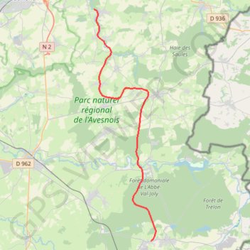 Itinéraire 04 ferriere - glageon 28, distance, dénivelé, altitude, carte, profil, trace GPS