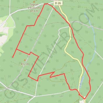 Itinéraire Au fil des chemins d'Écouves - Pierre Chien, distance, dénivelé, altitude, carte, profil, trace GPS