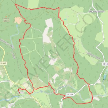 Itinéraire La Roque Randonnée N°4 du Solher, distance, dénivelé, altitude, carte, profil, trace GPS