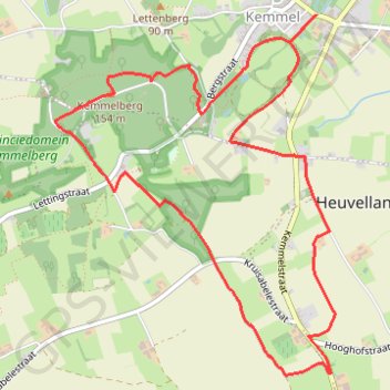 Itinéraire Bezoekerscentrum De Bergen, distance, dénivelé, altitude, carte, profil, trace GPS