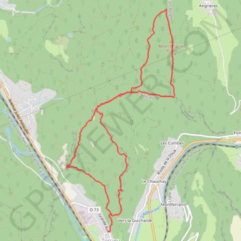 Itinéraire Mont Charvet par la Croix des Moines depuis Torcieu, distance, dénivelé, altitude, carte, profil, trace GPS