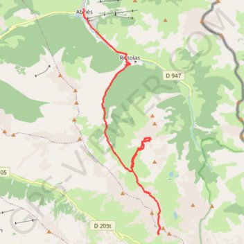 Itinéraire Agnel-Col Eychasier-Pic Ségure-Abriès, distance, dénivelé, altitude, carte, profil, trace GPS