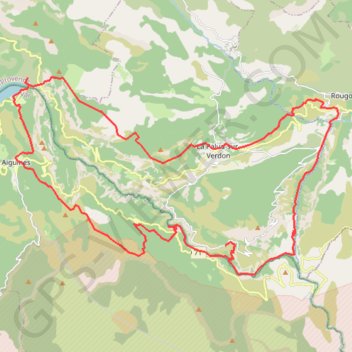 Itinéraire Verdon Week end, distance, dénivelé, altitude, carte, profil, trace GPS