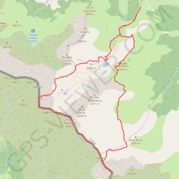 Itinéraire 816 Pic de Montaud, distance, dénivelé, altitude, carte, profil, trace GPS