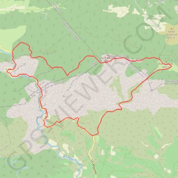 Itinéraire Le pech d'Auroux, distance, dénivelé, altitude, carte, profil, trace GPS