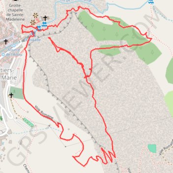 Itinéraire La Chaîne, distance, dénivelé, altitude, carte, profil, trace GPS