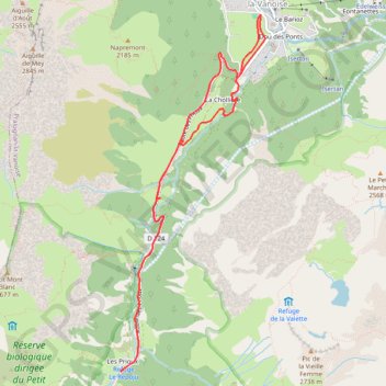 Itinéraire 1702OK, distance, dénivelé, altitude, carte, profil, trace GPS