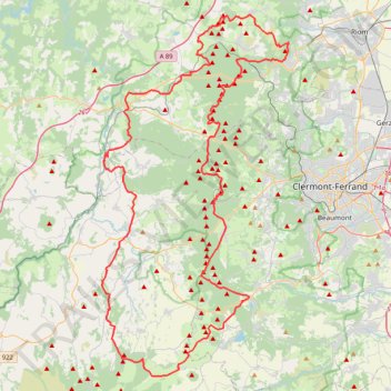 Itinéraire GR®441 Tour de la Chaîne des Puys (Puy-de-Dôme) (2023©gr-infos.com), distance, dénivelé, altitude, carte, profil, trace GPS