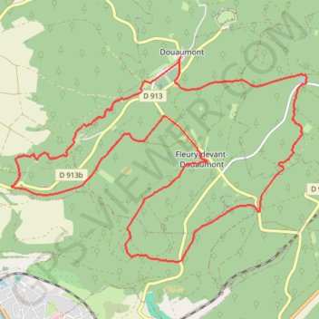 Itinéraire Douaumont Cyclisme, distance, dénivelé, altitude, carte, profil, trace GPS