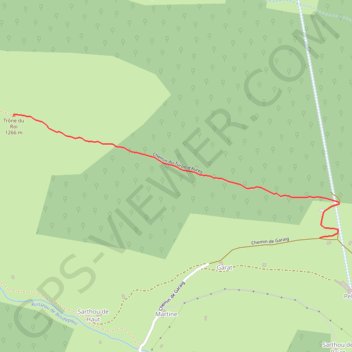 Itinéraire 04_turon_aurey, distance, dénivelé, altitude, carte, profil, trace GPS