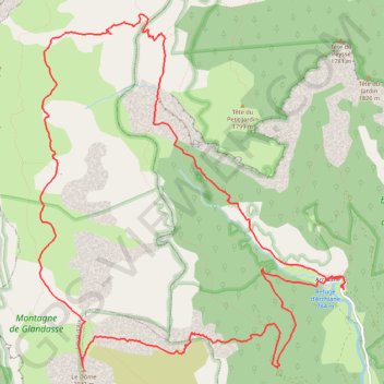 Itinéraire Dôme de Pié Ferré depuis Archiane, distance, dénivelé, altitude, carte, profil, trace GPS