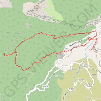 Itinéraire Circuit de plane, distance, dénivelé, altitude, carte, profil, trace GPS